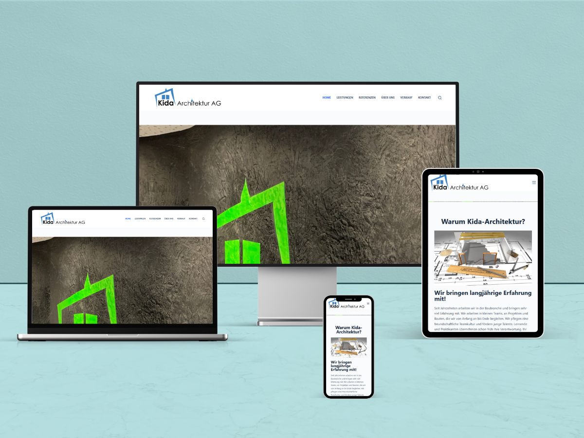 Kida Architektur Website Mockup