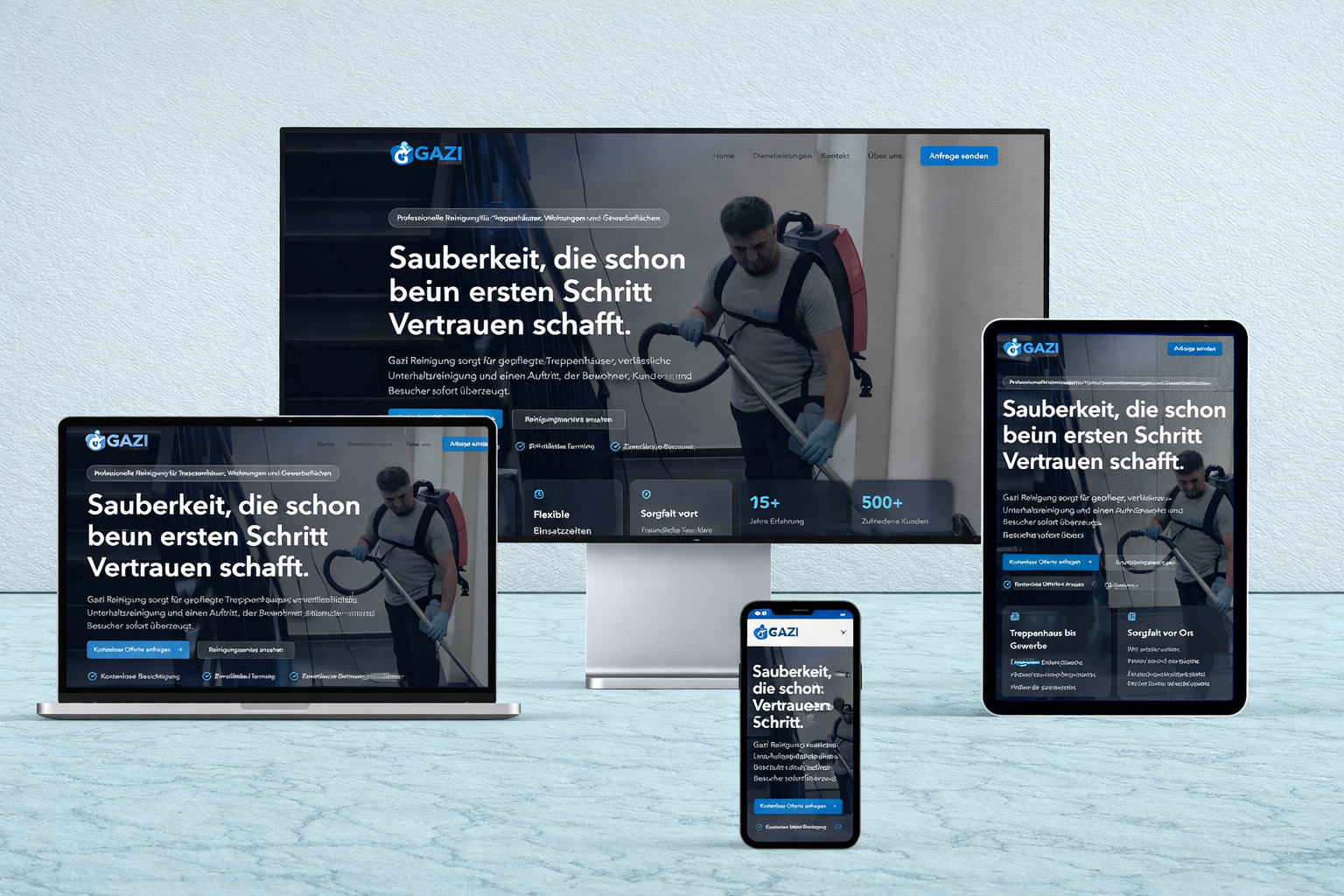 Gazi Website Mockup