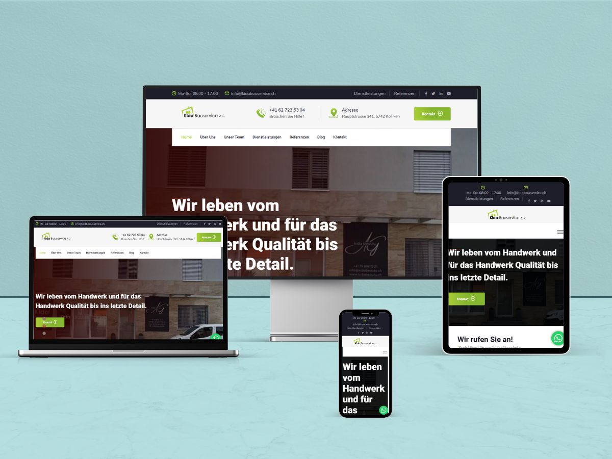 Kida Website Mockup